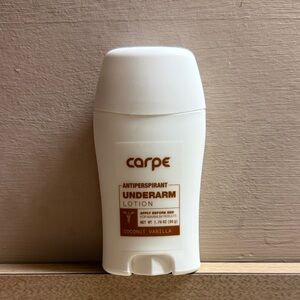 Carpe Coconut Vanilla Antiperspirant Underarm Lotion - White